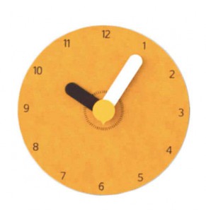 Crelle Round Wall Clock - Yellow