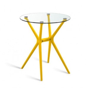 Isidoro Contemporary Round Glass Table