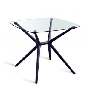 Isidoro Contemporary Square Glass Table