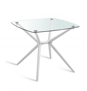 Isidoro Contemporary Square Glass Table