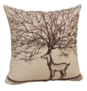 Deer Branches 2 Decorative Cushion