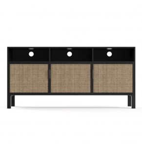 Harper Rattan Compact Entertainment Unit TV Cabinet / Media Console