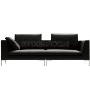 Domino Leather Feather Down Sofa