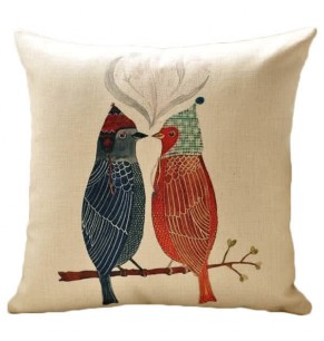 Double Birds 2 Decorative Cushion