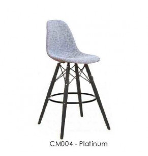 Eames DSW Style Bar Stool - Upholstered - Full Fabric