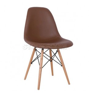 Eames DSW Style Dining Chair - Leather Version