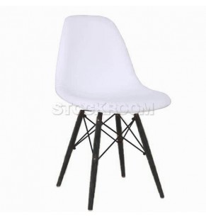 Eames DSW Style Dining Chair - Leather Version