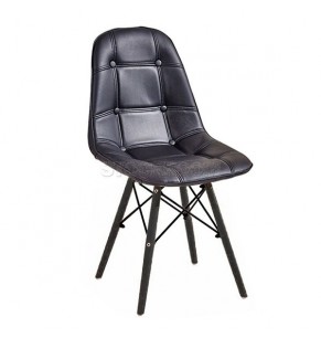 Eames DSW Style Dining Chair - Molded Leather Version