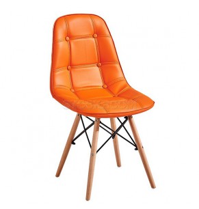 Eames DSW Style Dining Chair - Molded Leather Version