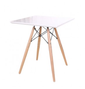 Eames Style DSW Square Table with Eiffel Tower Base