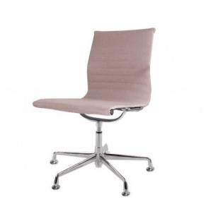 Eames Style Fabric Lowback Fixed Office Chair (Without Armrest)