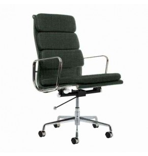 Eames Style Fabric Softpad Highback Office Chair With Castors