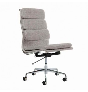 Eames Style Fabric Softpad Highback Office Chair With Castors (Without Armrest)