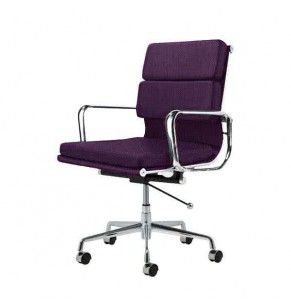 Eames Style Fabric Softpad Lowback Office Chair With Castors