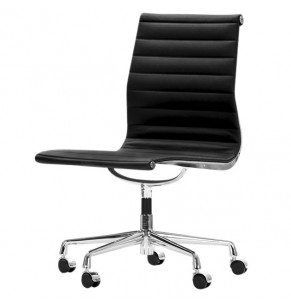 Eames Style Highback Fixed Office Chair With Castors (Without Armrest)