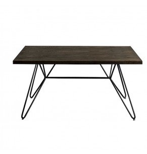 Eamon Solid Wood Industrial Style Table