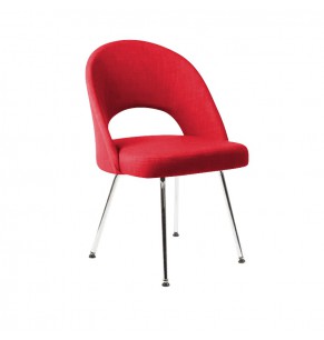 Eero Saarinen Style Executive Chair With Metal Leg