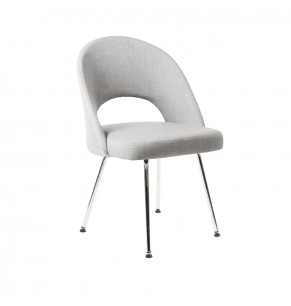 Eero Saarinen Style Executive Chair With Metal Leg