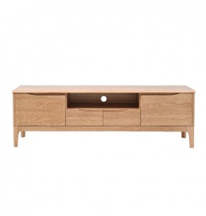 Egan Solid Oak Wood TV Cabinet