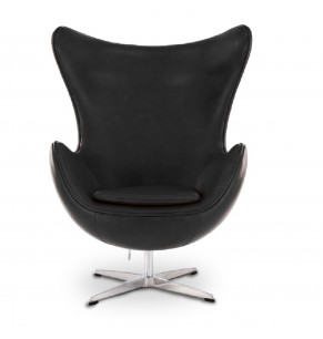 Arne Jacobsen Style Egg Chair - Leather