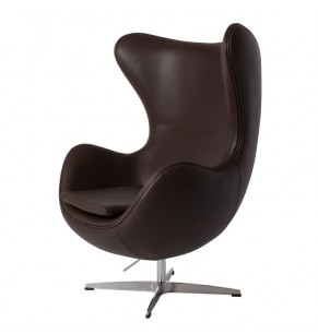 Arne Jacobsen Style Egg Chair - Leather