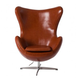 Arne Jacobsen Style Egg Chair - Leather