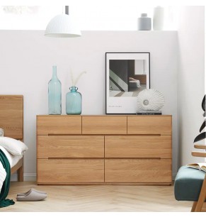Ellerie Solid Oak Wood Chest of Drawers
