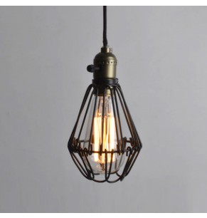 Elvar Loft Style Wire Pendant Lamp 