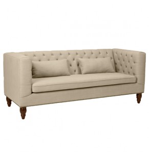 Emerson Fabric/ Leather Sofa 2 Seater