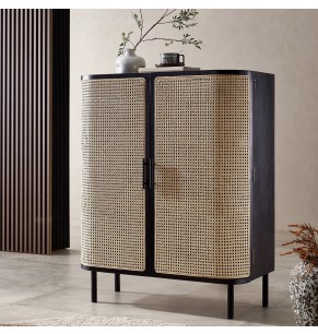 Ermina Rattan Shoe Cabinet