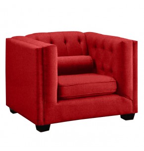 Florence Contemporary Fabric Armchair / Leather Armchair