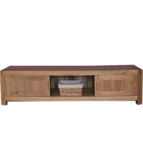 Genosa Solid Oak Wood TV Cabinet