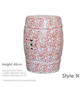 GRAND DRUM / STOOL - Royal Pattern