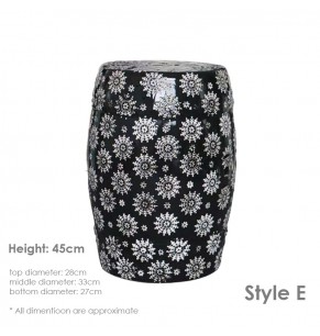 GRAND DRUM / STOOL - Royal Pattern