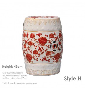 GRAND DRUM / STOOL - Royal Pattern