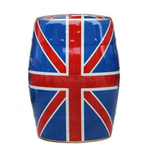 GRAND DRUM / STOOL - British Flag or other colors