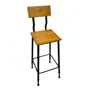 Haller Loft Style Industrial Bar Stool