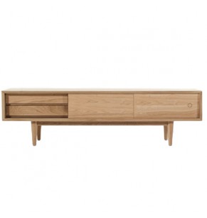 Hamond Solid Oak Wood TV Cabinet