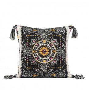 Hand Tufted Indian Style Knit Decorative Cushion