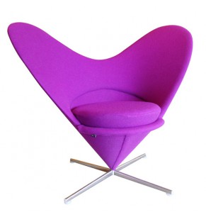 Verner Panton Style Heart Cone Chair