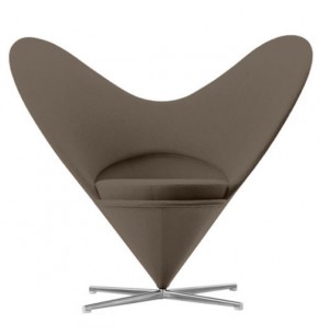 Verner Panton Style Heart Cone Chair