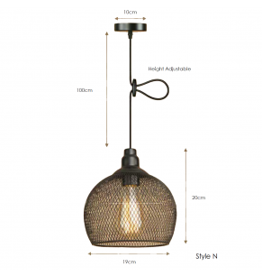 Hennessy Mesh Pendant Lamp