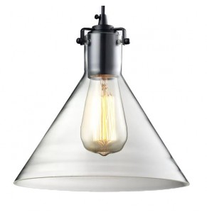 Hermel Industrial Loft Glass Pendant Lamp