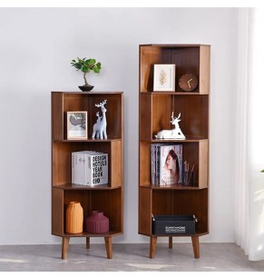 Hillyard Bamboo Corner Bookcase