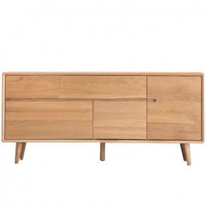 Hudson Solid Oak Wood Sideboard