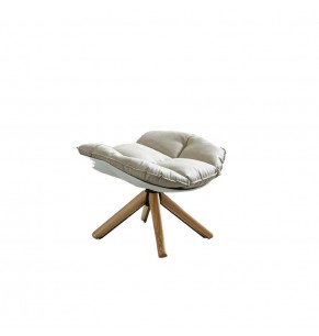 Husk Style Fabric Ottoman