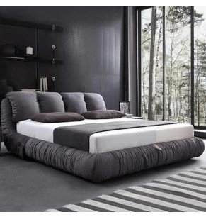 Wesleyan Fabric Upholstered Bed Frame