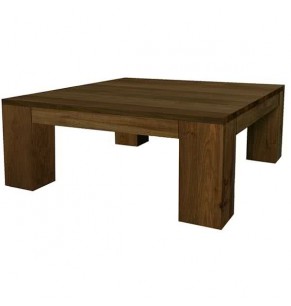 Jacob Solid Oak Wood Square Coffee Table