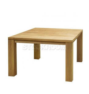 Jerome Solid Oak Wood Square Dining Table