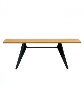 Jean Prouve Gueridon Em Style Dining Table - Oak